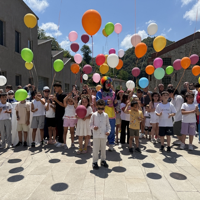 Zonguldak'ta lösemiyi yenen 6 yaşındaki çocuk için gökyüzüne balonlar bırak...