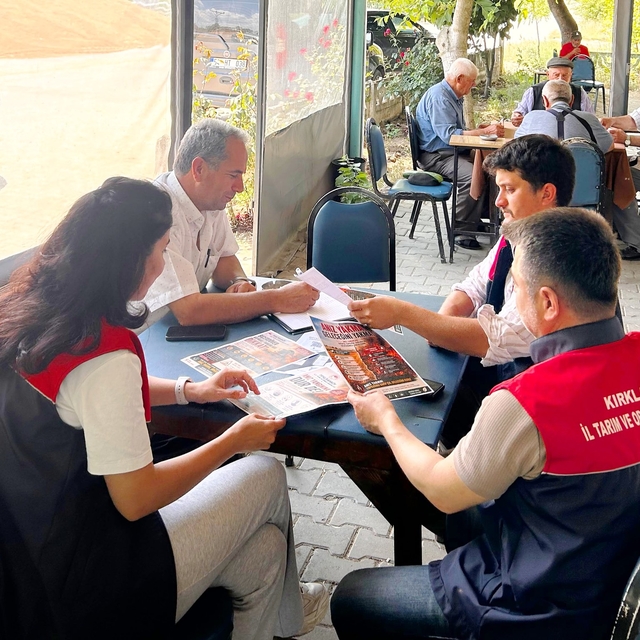 Kırklareli'nde çiftçilere tarımsal üretim ve desteklemeleri hakkında bilgi...