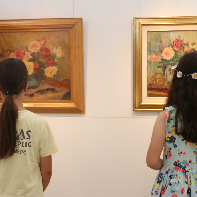 "Gül Mevsimi" sergisi Eğirdir'de sanat severlerin beğenisine sunuldu