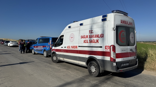 Edirne'de su kanalına devrilen motosikletin sürücüsü hayatını kaybetti