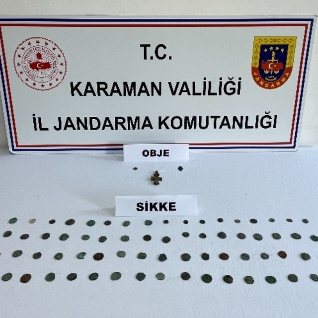 Karaman'da tarihi eser ele geçirildi: 7 tutuklama