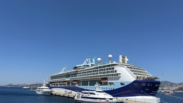 Bodrum'a turist akını; Deniz yoluyla 1760 turist geldi