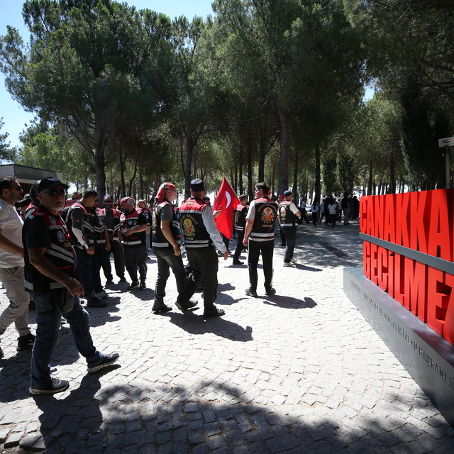 250 motosikletli Çanakkale'de buluştu