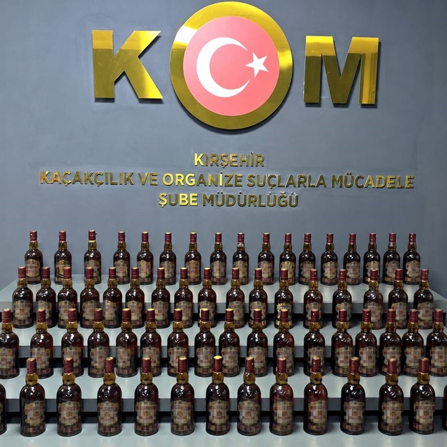 Kırşehir'de kaçak içki ele geçirildi