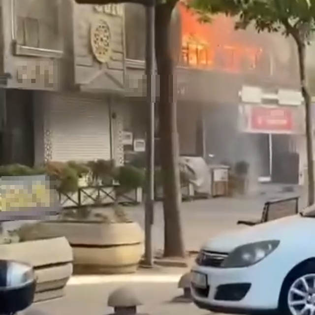 Batman'da pastanede yangın