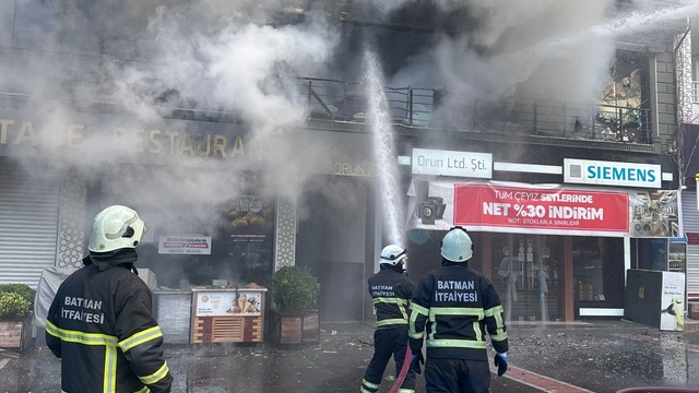 Batman'da pastanede çıkan yangın söndürüldü
