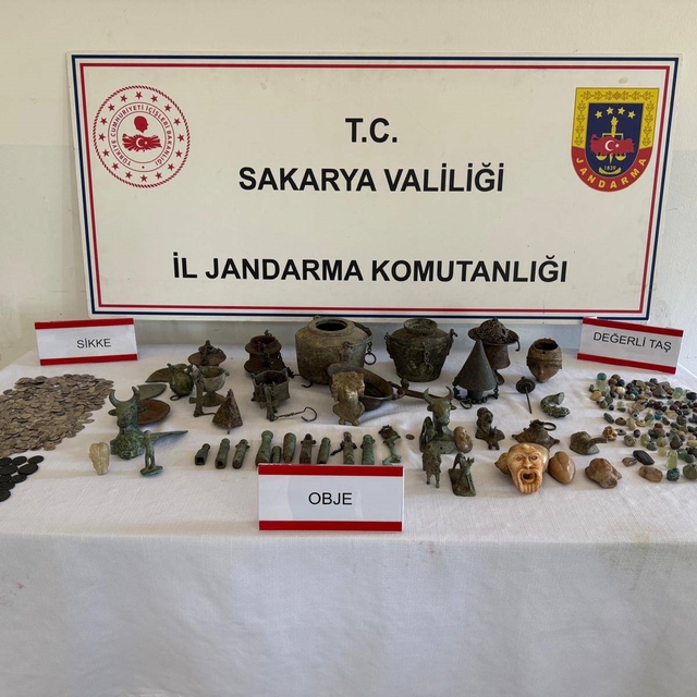 Sakarya'da tarihi eser operasyonu; 1 gözaltı
