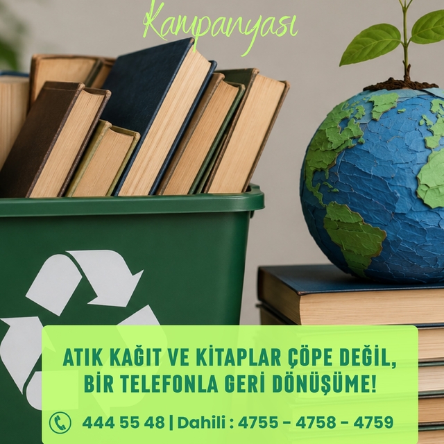 Marmaris'te atık kağıt ve kitaplar geri dönüşüme kazandırılıyor