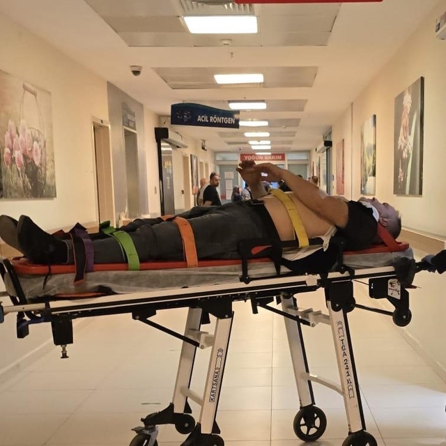 Kontrolden çıkan araç takla attı: 1 yaralı