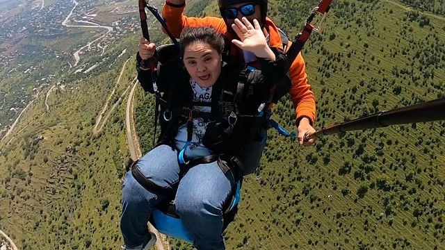 Down sendromlu Zekiye'nin yamaç paraşütü hayali gerçek oldu