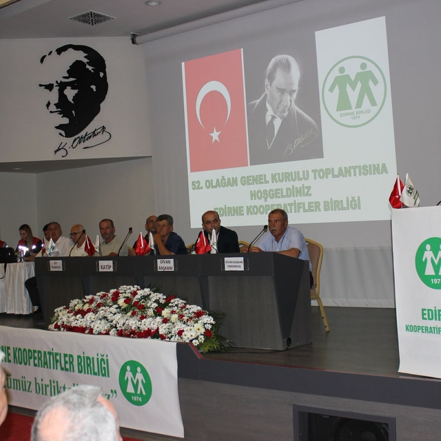 Edirne'de tarımsal kalkınma kooperatifleri genel kurulu yapıldı