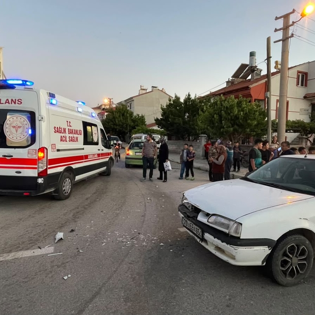 Karaman'da otomobiller çarpıştı: 1 yaralı