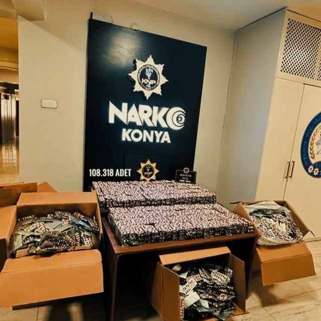 Konya'da narkotik polisinden uyuşturucu operasyonu: 6 tutuklama
