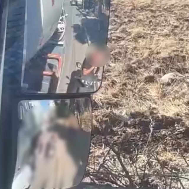 Madde kullanarak motosiklet sürdü