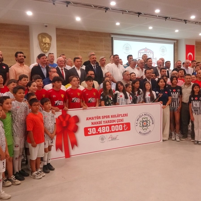 Muğla Büyükşehir Belediyesi'nden Amatör Spor Kulüpleri'ne destek