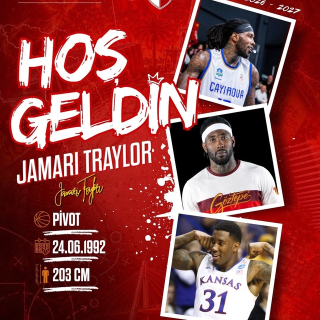 Göztepe Basketbol, Jamari Traylor'ı kadrosuna kattı