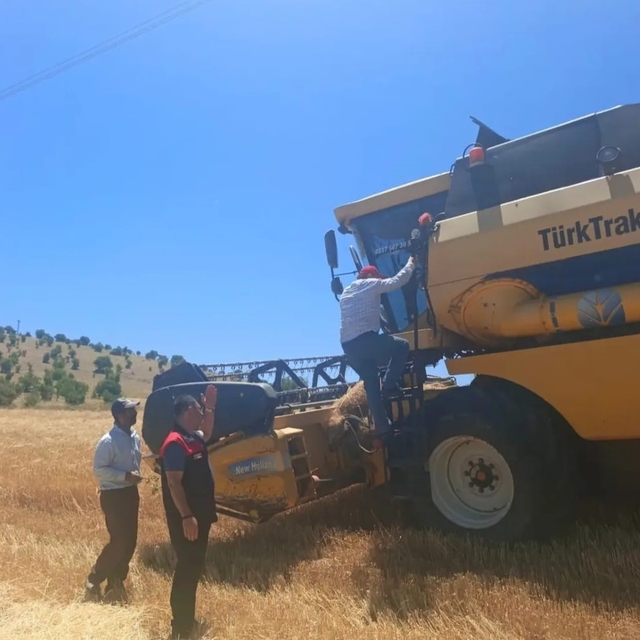 Ağın'da biçerdöver ve market denetimleri sürüyor