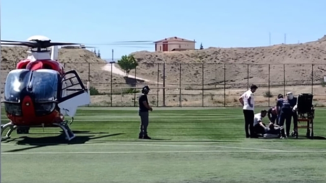 Kalp krizi geçiren hasta hava ambulansıyla Malatya'ya sevk edildi