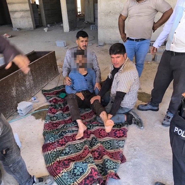 İnşaattan düşen işçi yaralandı