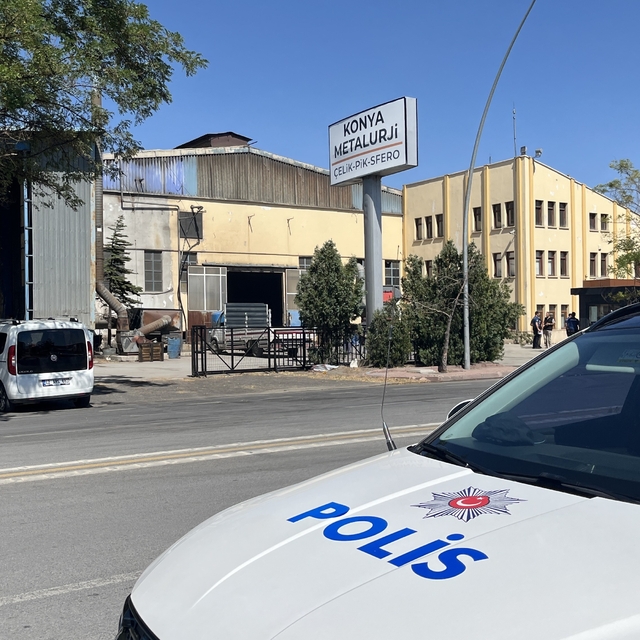 Konya'da metal fabrikasında patlama paniğe neden oldu
