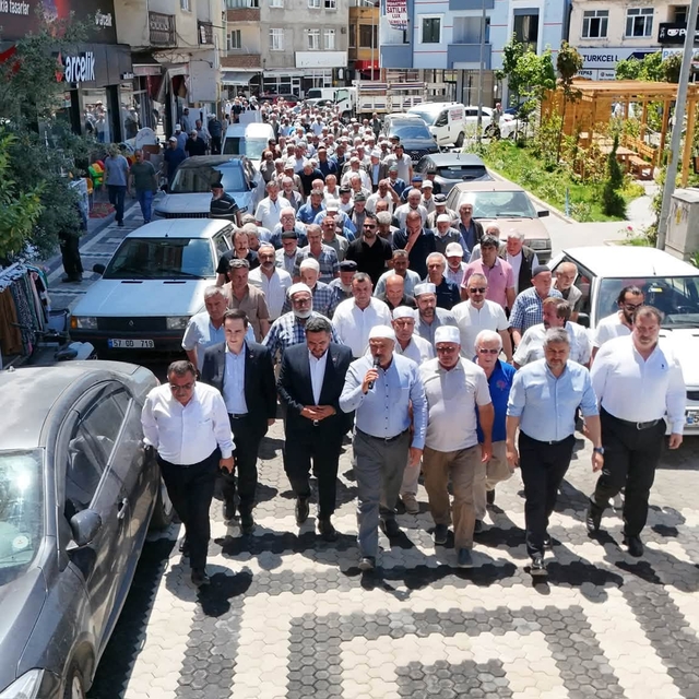 Durağan'da yağmur ve şükür duası yapıldı