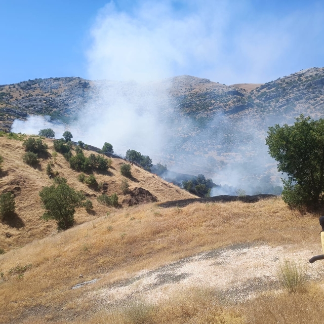 Diyarbakır'da örtü yangını