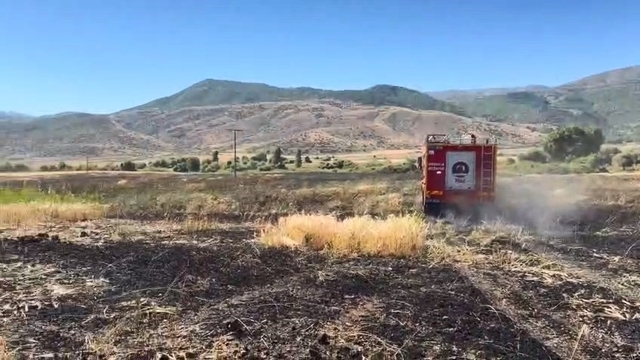 Elazığ'da arazi yangını