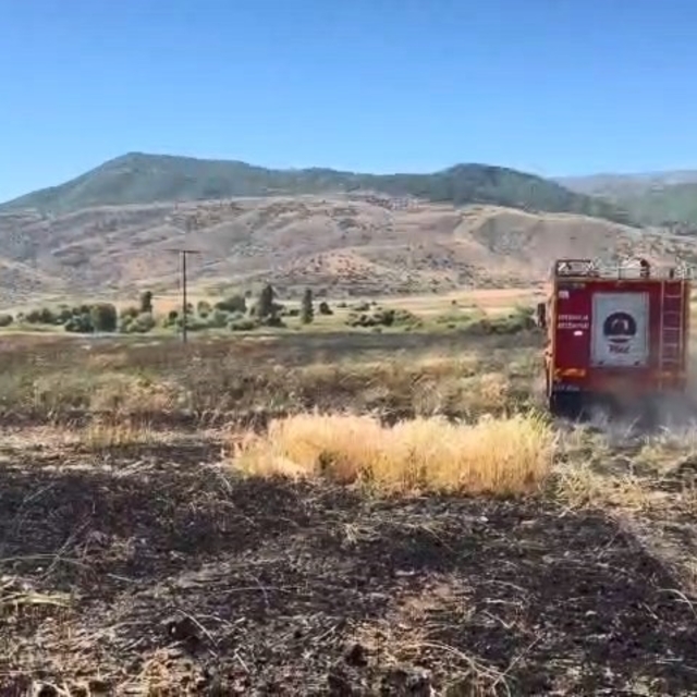 Elazığ'da arazi yangını