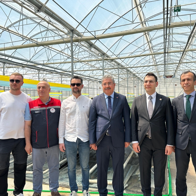 Eskişehir Valisi Dr. Erdinç Yılmaz, Sarıcakaya'daki fide tesisini ziyaret e...