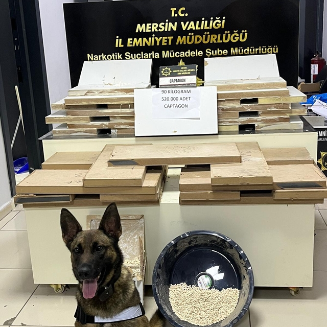 Mersin'de 520 bin uyuşturucu hap ele geçirildi; 2 tutuklama