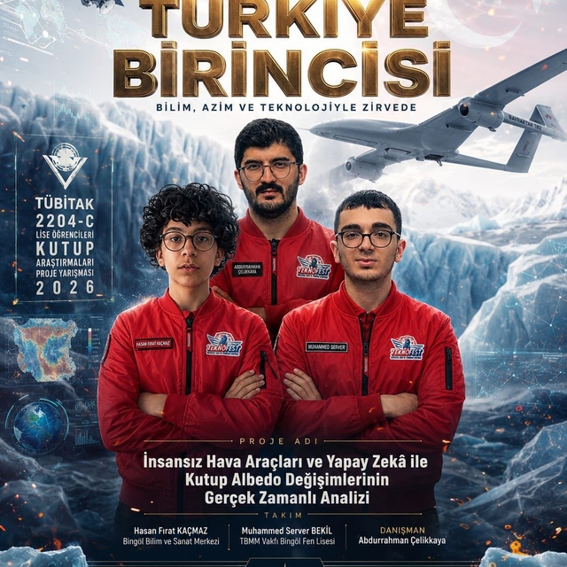 Kutup araştırmaları yarışmasında Türkiye birinciliği Bingöl'ün oldu