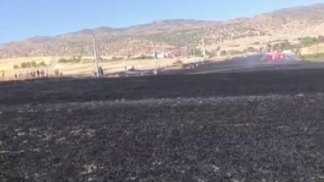 Diyarbakır'da 100 dönümlük alan alevlere teslim oldu