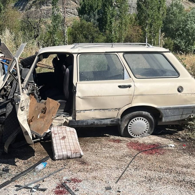Tokat'ta kamyonet ile otomobilin çarpıştığı kazada 2 kişi yaralandı
