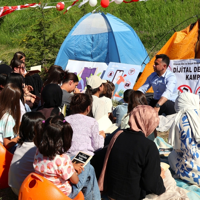 Erzurum'da çocuklar dijital detoks kampında doğayla buluştu