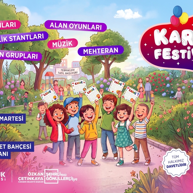 Karabük Belediyesi çocuklar için Karne Festivali düzenliyor