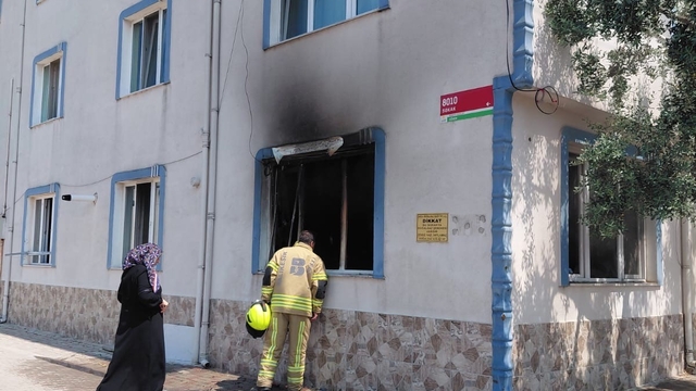 Gönen'de bir evde çıkan yangın hasara neden oldu