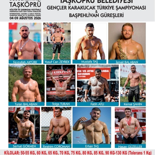 Türkiye'nin başpehlivanları Sarımsak Festivali'nde güreşecek