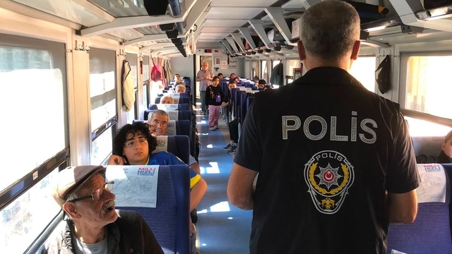 Yerköy'den geçen 'Doğu Ekspresi'nde 81 yolcu sorgulandı