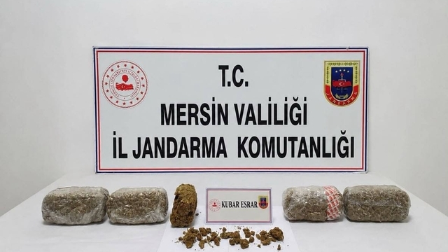 Mersin'de 6 kilo 300 gram kubar esrar ele geçirildi: 2 tutuklama