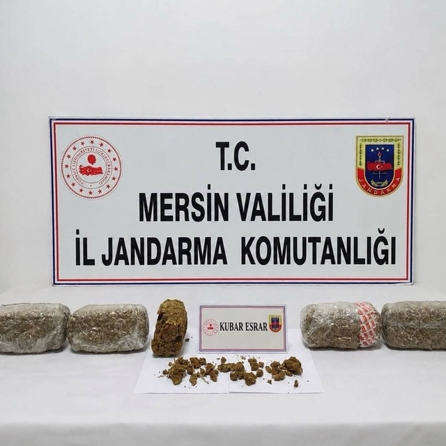 Mersin'de 6 kilo 300 gram kubar esrar ele geçirildi: 2 tutuklama
