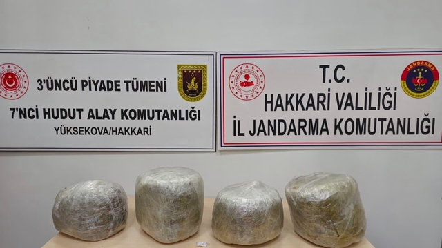 Yüksekova'da 11 kilo skunk ele geçirildi