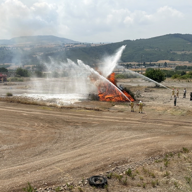 Osmaniye'de orman yangınlarına karşı özel timler tatbikatta buluştu
