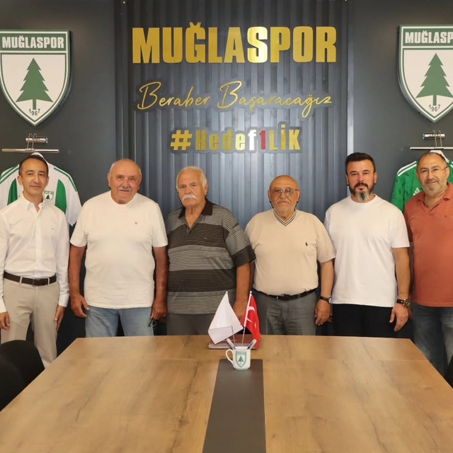 Muğlaspor'un ilk golünü atan Timur Çiçek'ten kulübe ziyaret