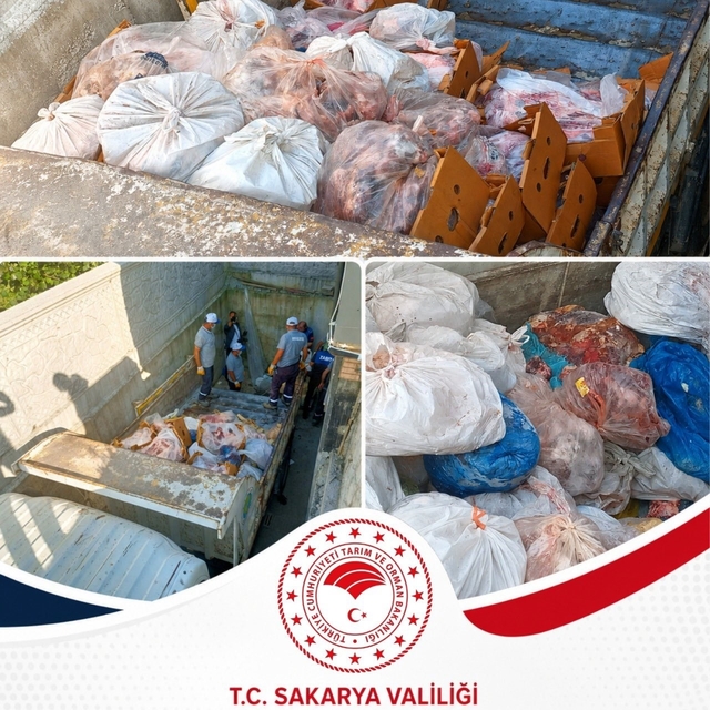 Sakarya'da bir işletmede 5 buçuk ton etiketsiz et ele geçirildi