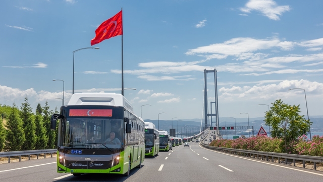 Kocaeli'de toplu ulaşımın yükünü büyük oranda doğalgazlı otobüsler çekiyor