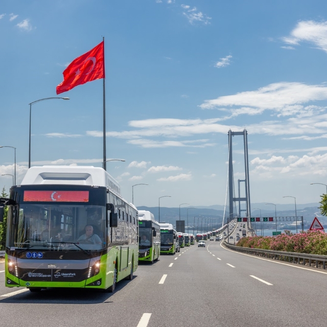 Kocaeli'de toplu ulaşımın yükünü büyük oranda doğalgazlı otobüsler çekiyor