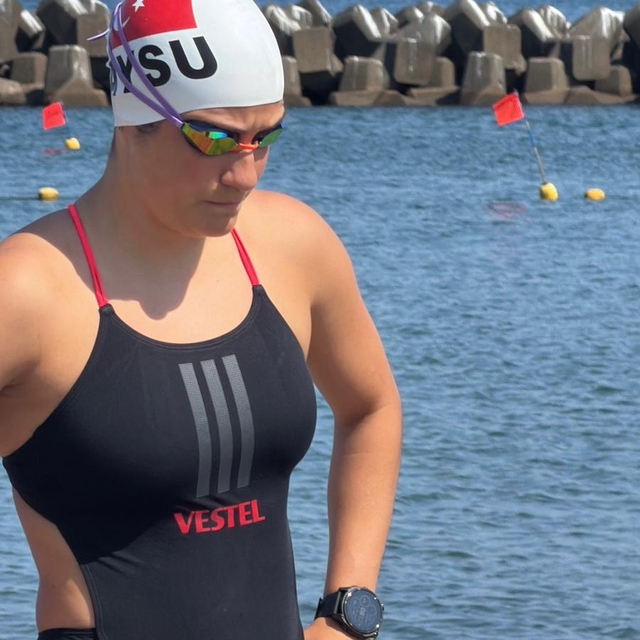 Aysu Türkoğlu, Tsugaru Kanalı'nı geçmek için start veriyor