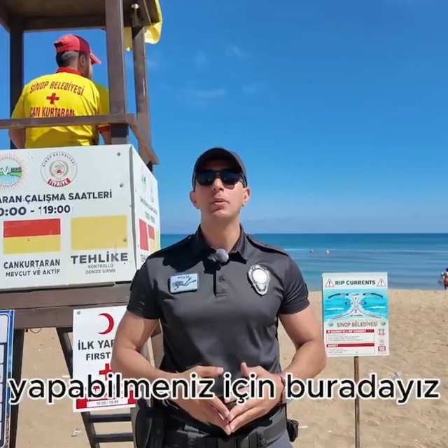 Sinop'ta boğulmalara karşı hayat kurtaran uyarılar