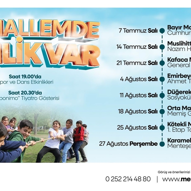 Menteşe Belediyesi'nden çocuklara özel yaz şenliği