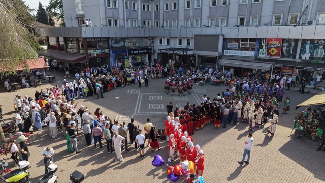 Terme'de halk oyunları şenliği başladı